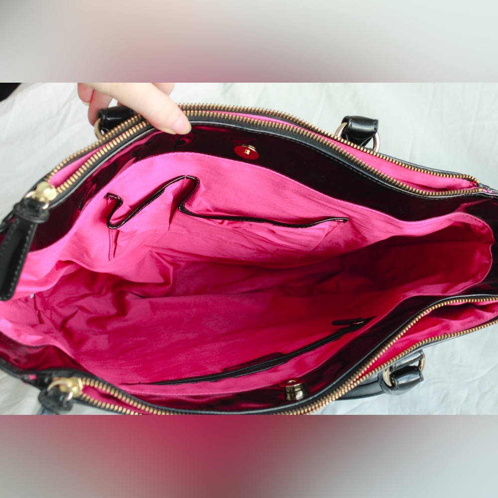 LOFT Patent Leather Tote - Picture 5 of 9